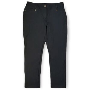 CHICO'S SO SLIMMING BLACK CLASSIC STRETCH SKINNY ANKLE PANTS TROUSERS SIZE 1 29